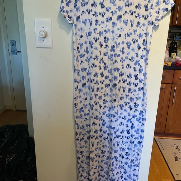 Blue Floral Kids Dress - Picture 1 of 4